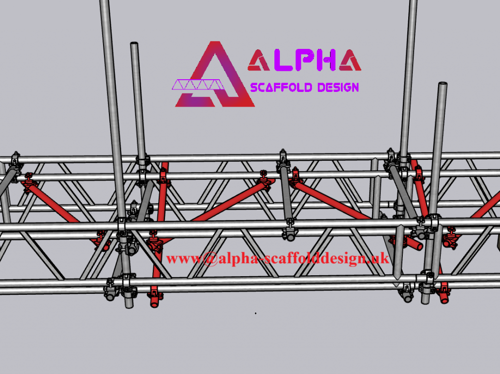 Double Scaffold Beams also Piggyback Scaffold Beams
